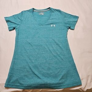 Under Armour Women’s Teal V-Neck Performance Tee